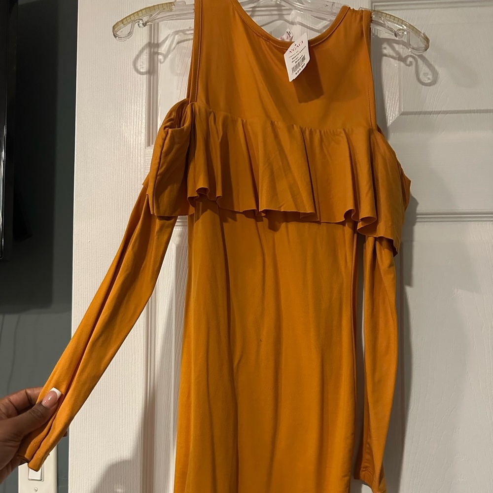 Mustard dress